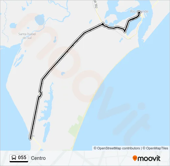 055 Bus Line Map