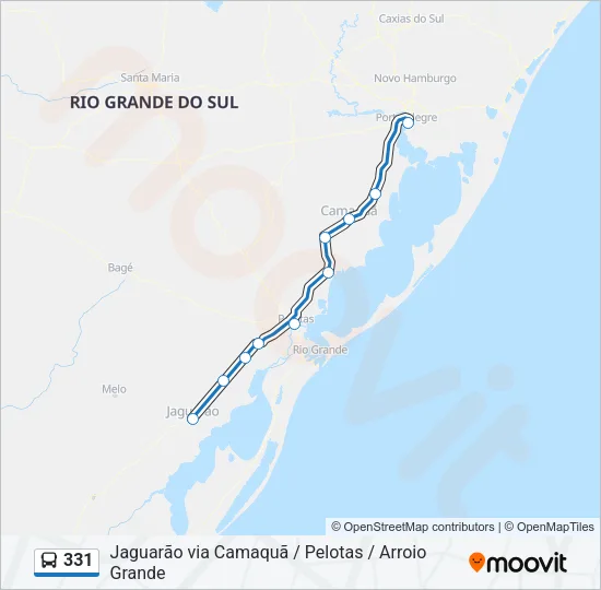 331 Bus Line Map