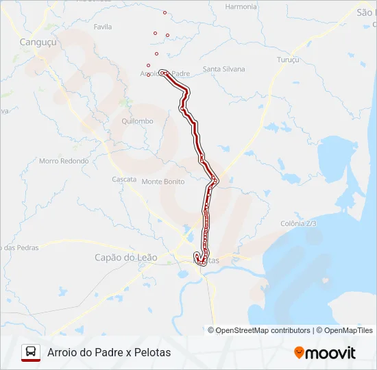 1994 ARROIO DO PADRE X PELOTAS Bus Line Map
