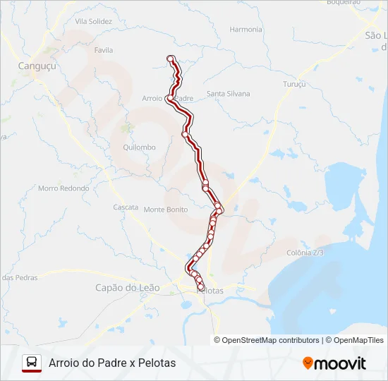 1994 ARROIO DO PADRE X PELOTAS Bus Line Map