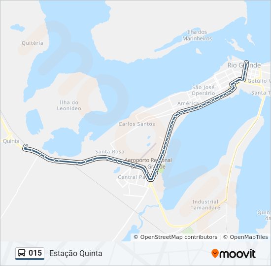 Mapa da linha 015 de 