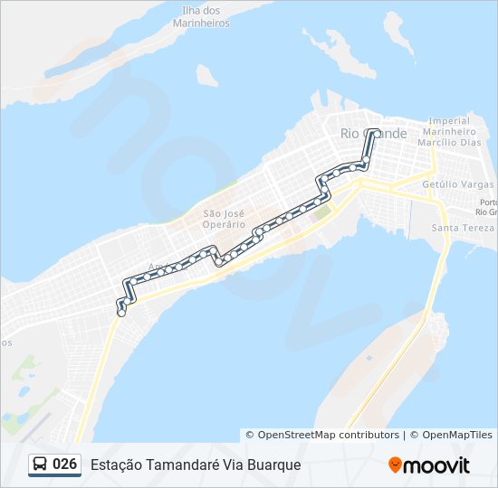 Mapa da linha 026 de 