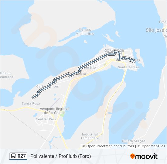 Mapa da linha 027 de 