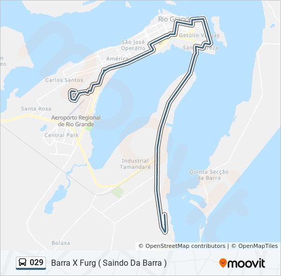 Mapa da linha 029 de 