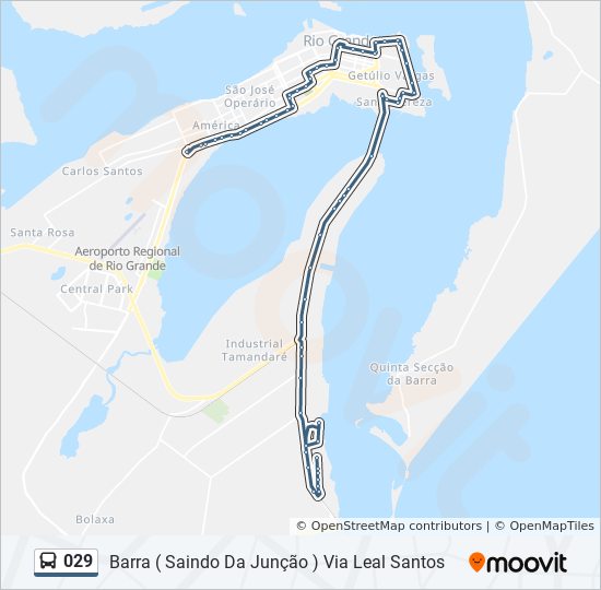 Mapa da linha 029 de 