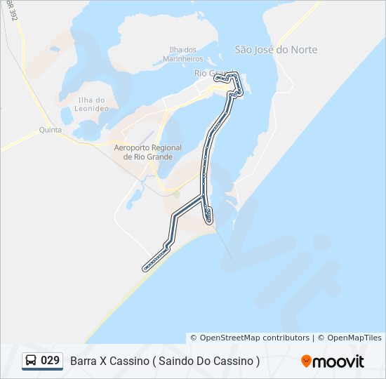 Mapa da linha 029 de 