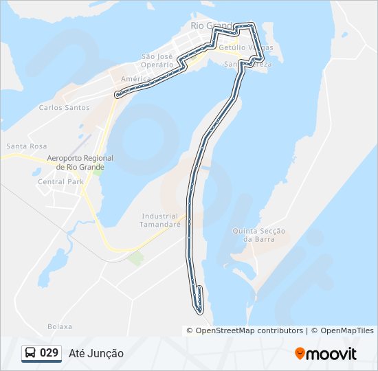 Mapa da linha 029 de 