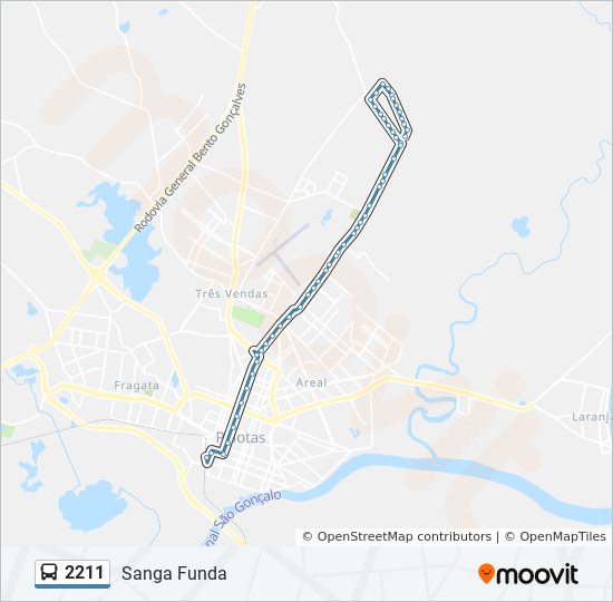 2211 bus Line Map