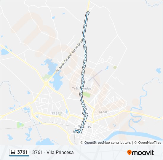 3761 bus Line Map