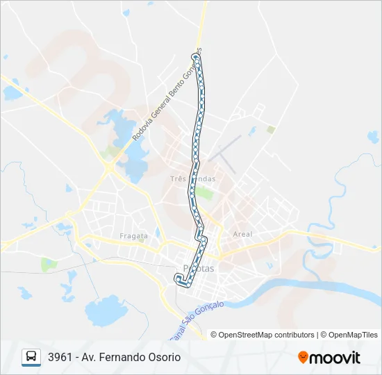 3961 Bus Line Map