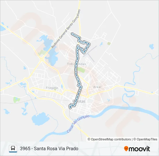 3961 Bus Line Map
