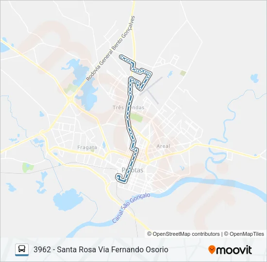3961 Bus Line Map