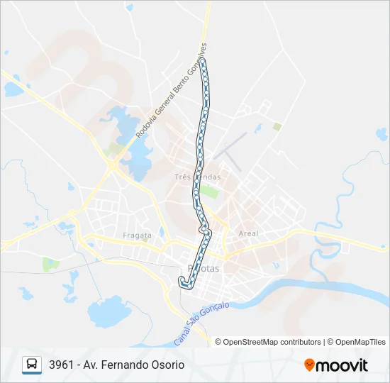3961 Bus Line Map