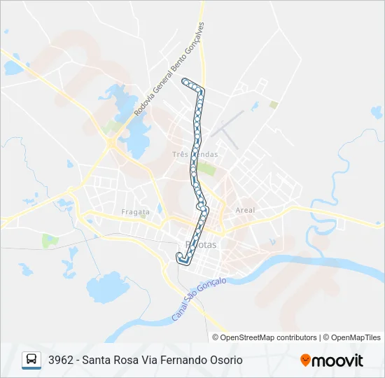 3961 Bus Line Map