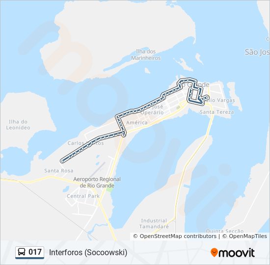 Mapa da linha 017 de 