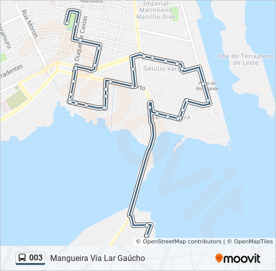 Mapa da linha 003 de 