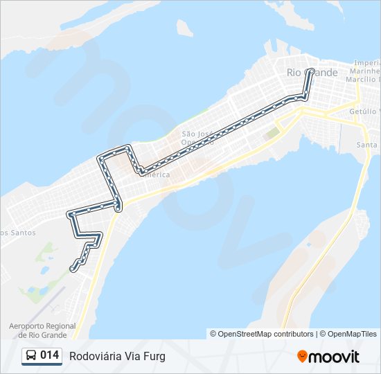 Mapa da linha 014 de 