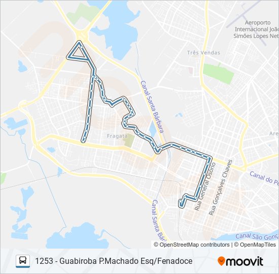 Mapa da linha L30 de ônibus