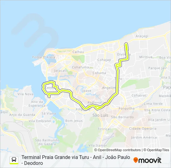 T705 SOL E MAR Bus Line Map
