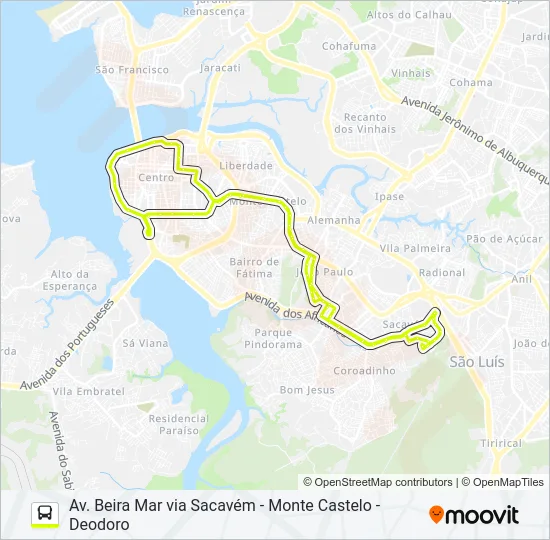 607 COHEB / CERÂMICA Bus Line Map