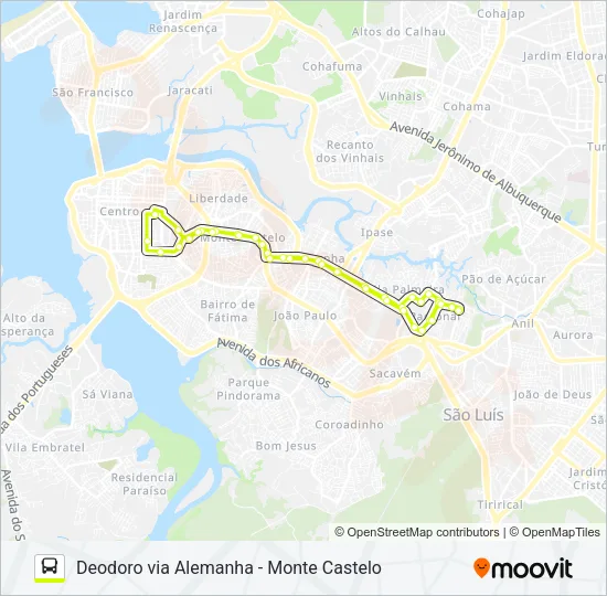 611 CIRCULAR RADIONAL Bus Line Map