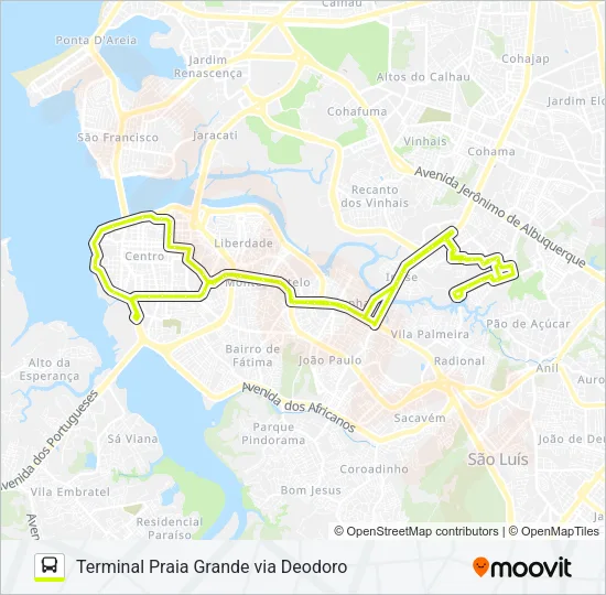 T057 BEQUIMÃO / IPASE Bus Line Map
