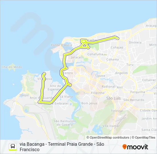 T408 VILA NOVA / CALHAU Bus Line Map
