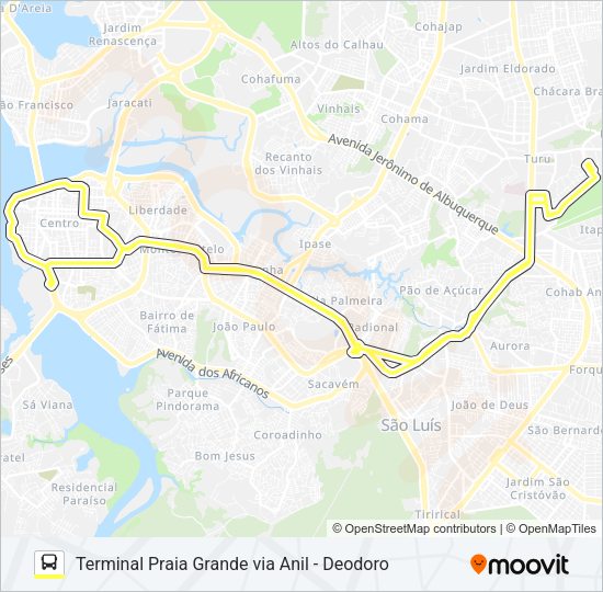 Mapa da linha T703 IPEM TURU / ALEMANHA de ônibus