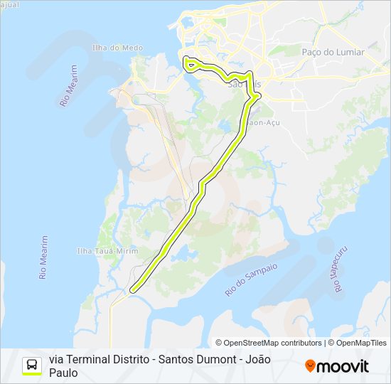 Mapa da linha T031 ESTIVA / MERCADO CENTRAL de ônibus