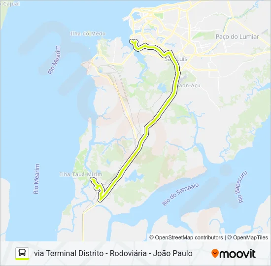 T032 COQUEIRO / MERCADO CENTRAL Bus Line Map