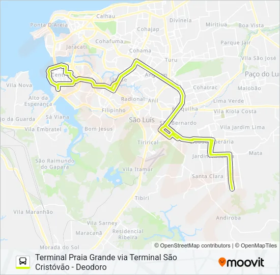 T078 CIDADE OLÍMPICA 01 / IPASE Bus Line Map