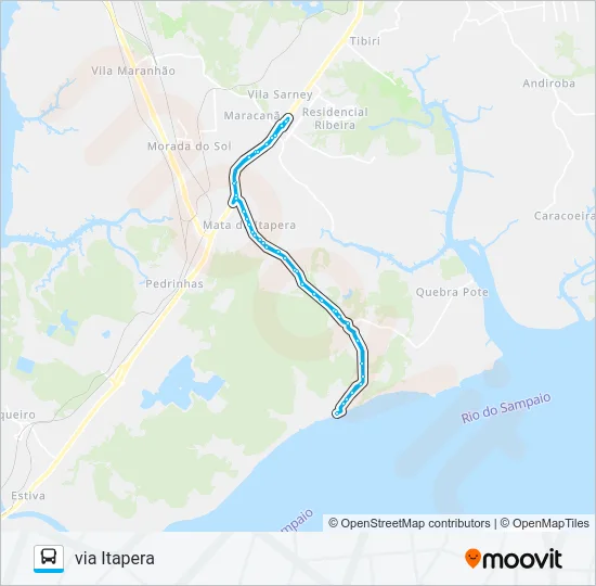 A331 ARRAIAL / TERMINAL DISTRITO Bus Line Map