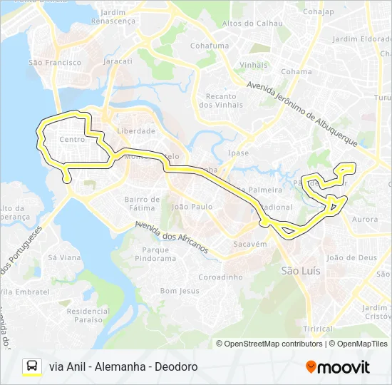 T814 PIQUIZEIRO / TERMINAL PRAIA GRANDE Bus Line Map