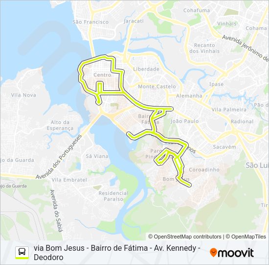 Mapa da linha T209 PARQUE DOS NOBRES / TERMINAL PRAIA GRANDE de ônibus