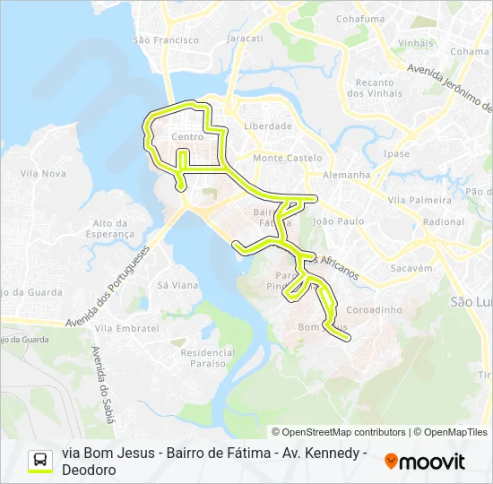 T209 PARQUE DOS NOBRES / TERMINAL PRAIA GRANDE Bus Line Map