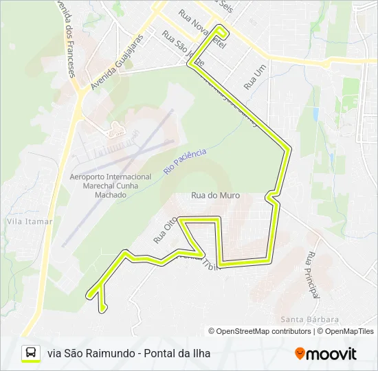 A691 RESIDENCIAL VALEAN / TERMINAL SÃO CRISTÓVÃO Bus Line Map