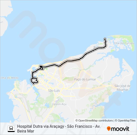 Mapa da linha 956 RAPOSA / HOLANDESES de ônibus