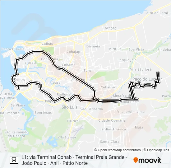 T984 PARANÃ / SÃO FRANCISCO Bus Line Map
