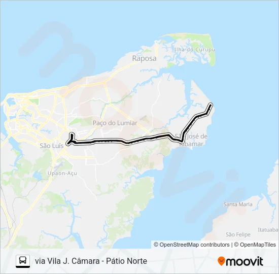 Mapa de A997 PANAQUATIRA / TERMINAL COHAB de autobús