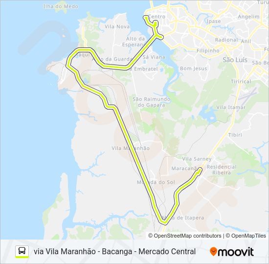 Mapa da linha T343 TERMINAL DISTRITO / VILA COLLIER / TERMINAL PRAIA GRANDE de ônibus