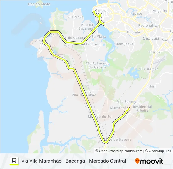 T343 TERMINAL DISTRITO / VILA COLLIER / TERMINAL PRAIA GRANDE Bus Line Map