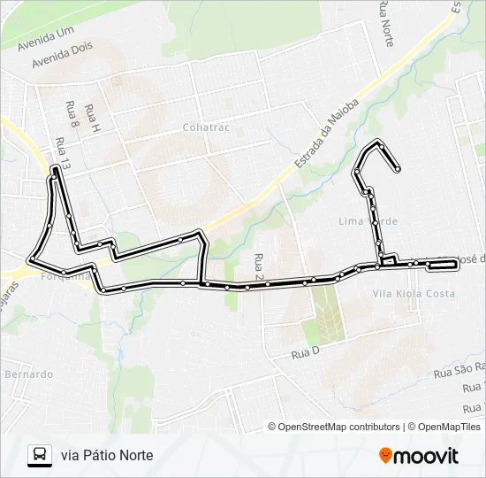 A994 LIMA VERDE / TERMINAL COHAB Bus Line Map