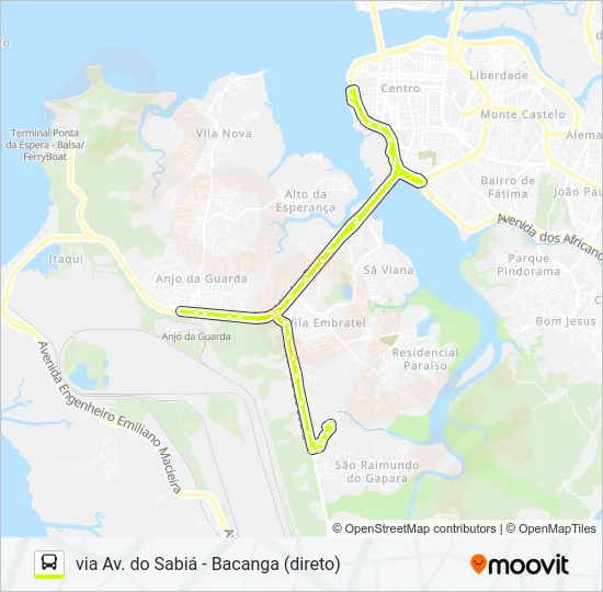 A344 CIDADE NOVA / ARGOLA E TAMBOR / TERMINAL PRAIA GRANDE Bus Line Map