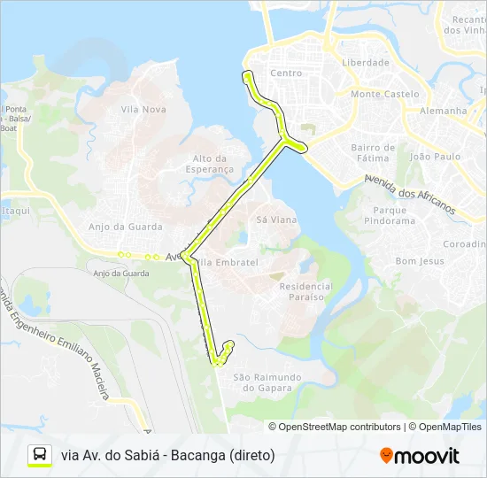 A344 ARGOLA E TAMBOR / TERMINAL PRAIA GRANDE Bus Line Map