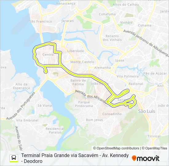 T613 COHEB / FILIPINHO Bus Line Map