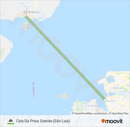 Mapa de SÃO LUÍS / ALCÂNTARA de ferry