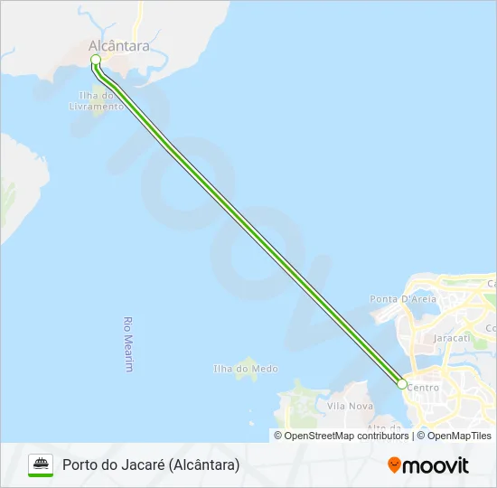 SÃO LUÍS / ALCÂNTARA Ferry Line Map