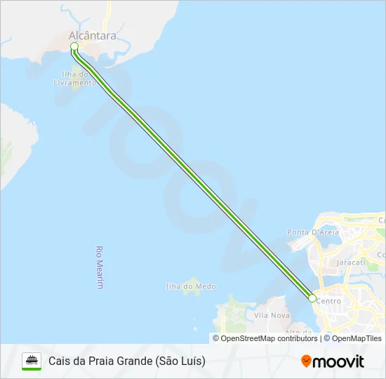 SÃO LUÍS / ALCÂNTARA Ferry Line Map