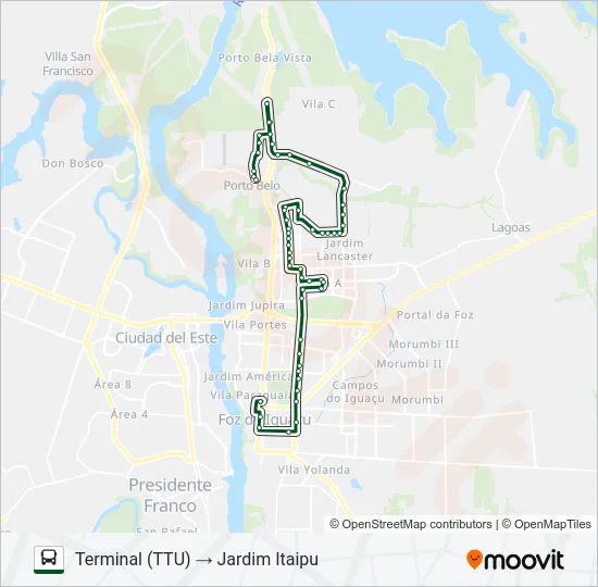 0065 UNIVERSITÁRIA Bus Line Map