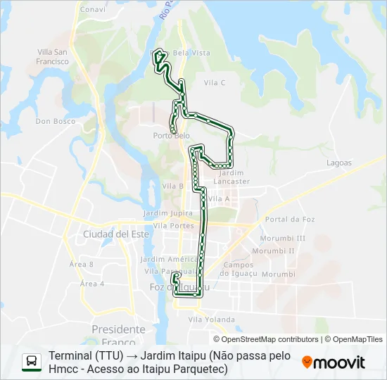 0065 UNIVERSITÁRIA Bus Line Map